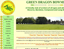 Tablet Screenshot of greendragonbowmen.org.uk
